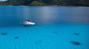 an island in the middle of a body of water