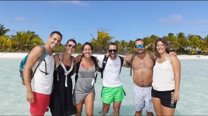 a group of people posing for the camera